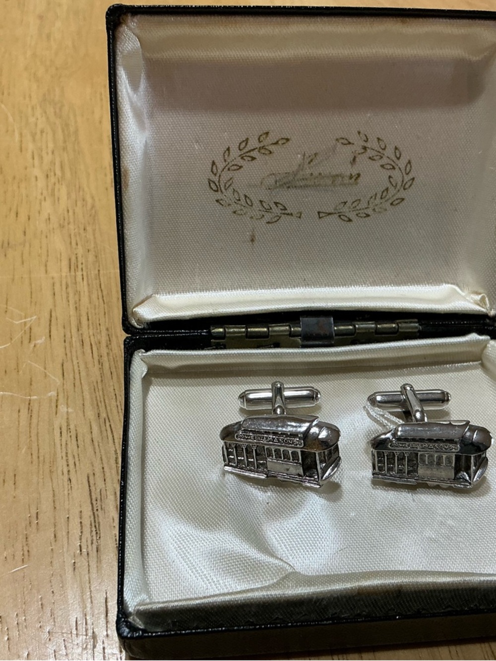 Unbranded Silver Trolley Car Cufflinks